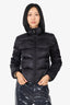 Prada Black Quilted Bomber Puffer Jacket Size 42