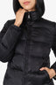 Prada Black Quilted Bomber Puffer Jacket Size 42