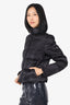 Prada Black Quilted Bomber Puffer Jacket Size 42