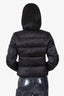 Prada Black Quilted Bomber Puffer Jacket Size 42