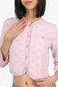 Maje Pink Glitter Jacquard Cardigan Size 1