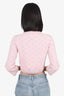 Maje Pink Glitter Jacquard Cardigan Size 1