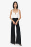 Galvan London White/Black Sleeveless Jumpsuit Size 2