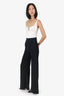 Galvan London White/Black Sleeveless Jumpsuit Size 2