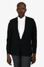 Helmut Lang Black Cotton Single Buttoned Blazer Size 10