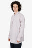 Hermès 2025 Pink/White Striped Doubles Rayures Serties Boxy Fit Shirt Size 16/41 Mens