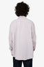 Hermès 2025 Pink/White Striped Doubles Rayures Serties Boxy Fit Shirt Size 16/41 Mens