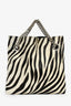 Junya Watanabe Comme des Garçons Black/White Calf Hair Zebra Print Shoulder Bag