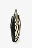 Junya Watanabe Comme des Garçons Black/White Calf Hair Zebra Print Shoulder Bag