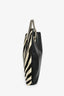 Junya Watanabe Comme des Garçons Black/White Calf Hair Zebra Print Shoulder Bag