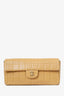 Pre-Loved Chanel™ 2002/3 Brown Leather East West Chocolate Bar Bag
