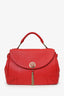 Versace Red Medusa Tassel Handbag