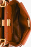 Fendi Brown Leather Mini Peekaboo Top Handle with Strap