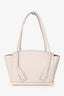 Bottega Veneta White Leather Mini Acro Top Handle