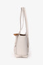 Bottega Veneta White Leather Mini Acro Top Handle