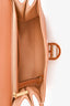 Delvaux Brown Leather Stitch Detail Le Brilliant MM Top Handle Gold Hardware with Strap