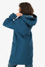Burberry Brit Teal Wool Duffle Coat Size S