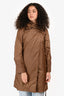 S Max Mara Brown/Purple Reversible Belted Coat Size 4 US