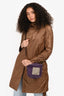 S Max Mara Brown/Purple Reversible Belted Coat Size 4 US