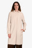 Loro Piana Cream Cashmere Pea Coat Size 40