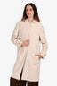 Loro Piana Cream Cashmere Pea Coat Size 40