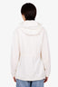 Burberry White/Blue Logo Cinch Waist Windbreaker Size S