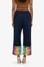Christian Dior Navy Denim Tie Dye Jacket + Pants Sets Size 4/6