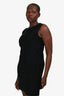 Akris Black Sequin Sleeveless Dress Size 6 US