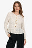 Celine 2024 White Lace Long Sleeve Jacket Size 40