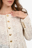 Celine 2024 White Lace Long Sleeve Jacket Size 40
