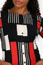 Alexander McQueen Black/Red/White Pattern Cardigan
