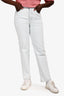 Brunello Cucinelli Light Blue Wash Denim Straight Legged 'The Skater' Jeans Size 6 US