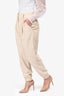 Brunello Cucinelli Beige Corduroy Jogger Style Pants Size 4 US