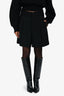 Comme Des Garcons Black Wool Pleated Front Shorts Size S