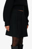Comme Des Garcons Black Wool Pleated Front Shorts Size S