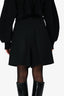 Comme Des Garcons Black Wool Pleated Front Shorts Size S