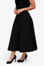 Christian Dior 2025 Black Wool/Silk Mid-Length Skirt Size 6 US