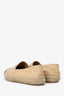 Pre-Loved Chanel™ Beige/Black Leather 'CC' Espadrilles size 38