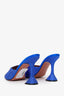 Amina Muaddi Blue Rhinestone 'Lupita' Heels