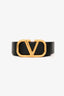 Valentino Black/Red Calfskin Reversible V logo Signature Belt Size 80/32
