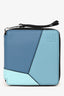 Loewe Blue Leather Puzzle Square Zip Wallet