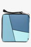 Loewe Blue Leather Puzzle Square Zip Wallet