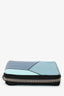 Loewe Blue Leather Puzzle Square Zip Wallet