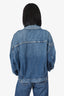 Agolde Blue Oversized Denim Jacket Size L