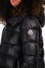 Moncler Black Midi Hooded Down Jacket Size 1