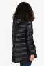 Moncler Black Midi Hooded Down Jacket Size 1