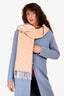 Louis Vuitton Beige Cashmere Monogram Heart Scarf