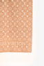 Louis Vuitton Beige Cashmere Monogram Heart Scarf
