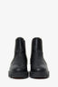 Christian Louboutin Black Leather Out Lina Spike Ankle Boots Size 40