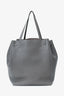 Celine Grey Leather Medium Tassel Phantom Cabas Tote